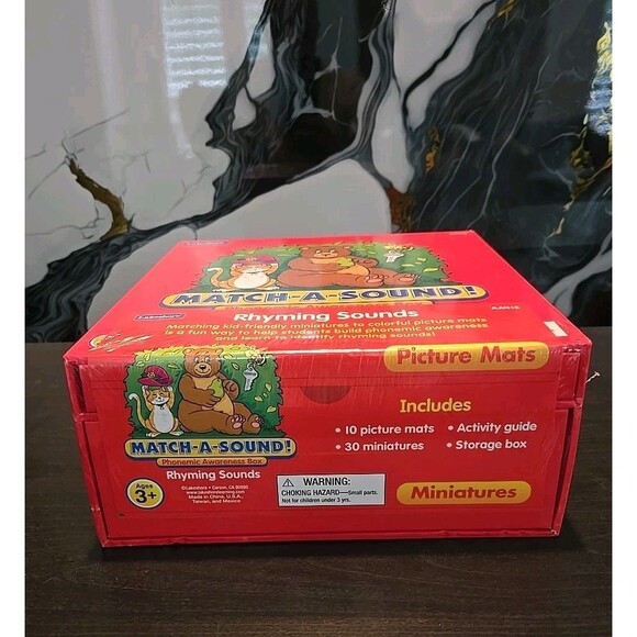 Lakeshore Match-a-Sound Phonics Awareness Box Rhyming Sounds SEALED - Picture 2 of 3